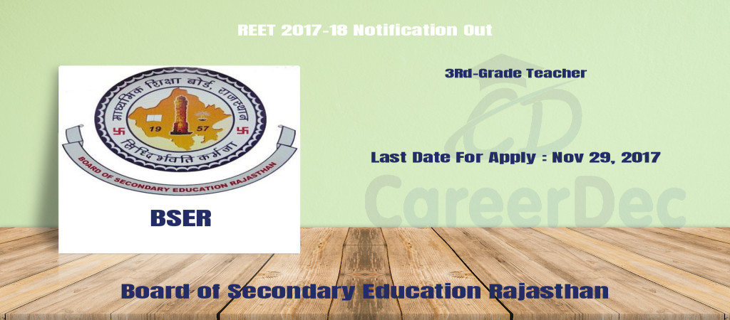 REET 2017-18 Notification Out Cover Image