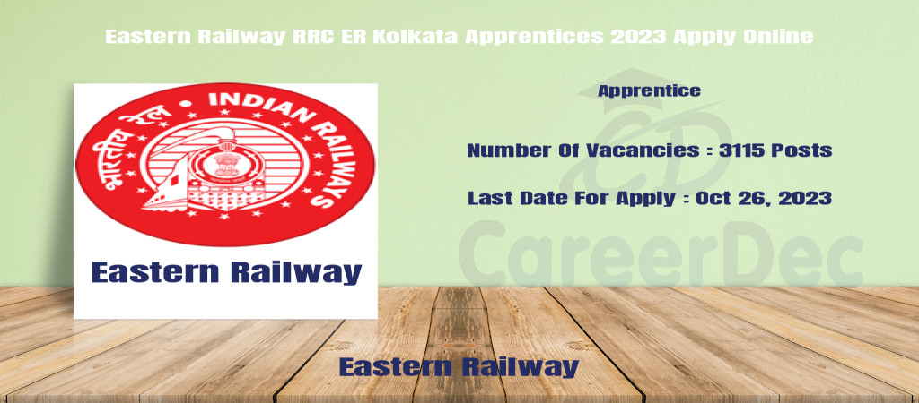 Eastern Railway RRC ER Kolkata Apprentices 2023 Apply Online Cover Image