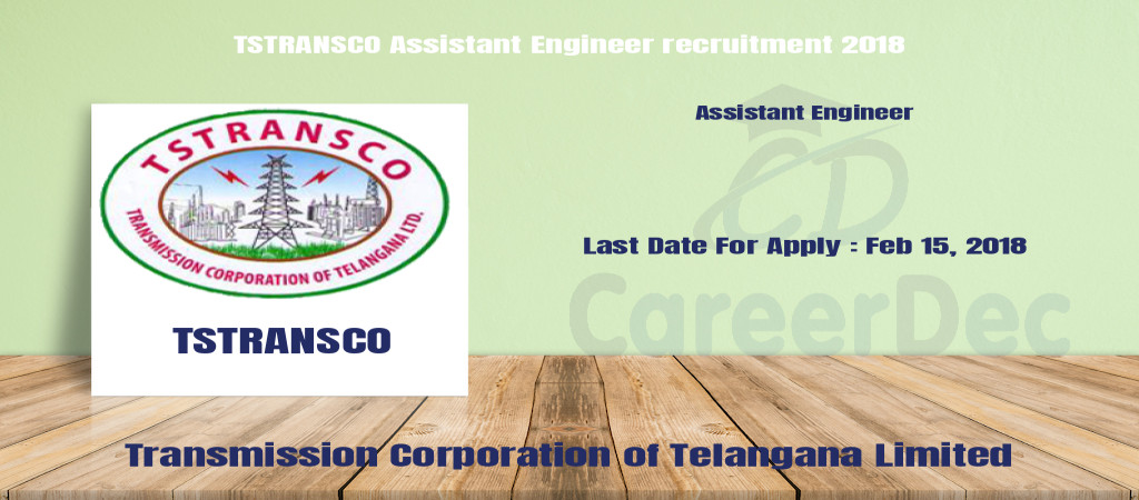 TSTRANSCO Assistant Engineer recruitment 2018 Cover Image