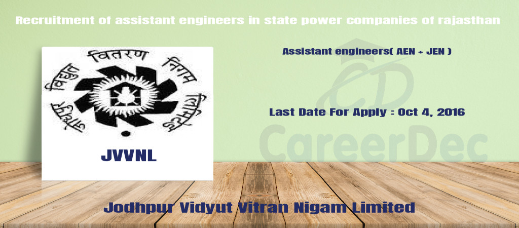 Recruitment of assistant engineers in state power companies of rajasthan  Cover Image
