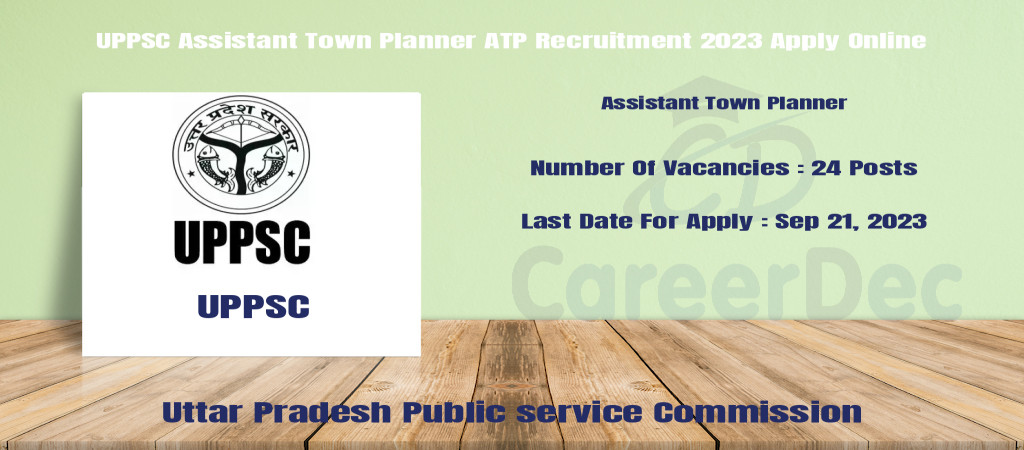UPPSC Assistant Town Planner ATP Recruitment 2023 Apply Online Cover Image