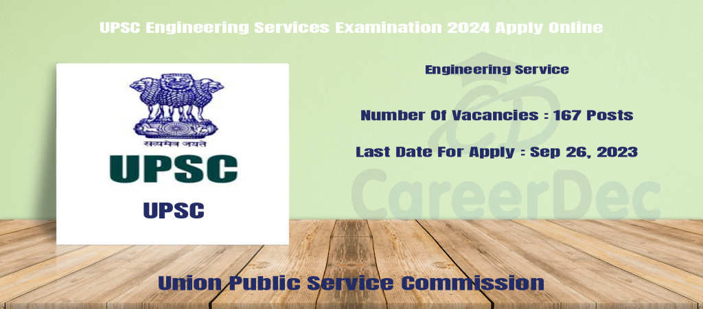 UPSC Engineering Services Examination 2024 Apply Online Cover Image