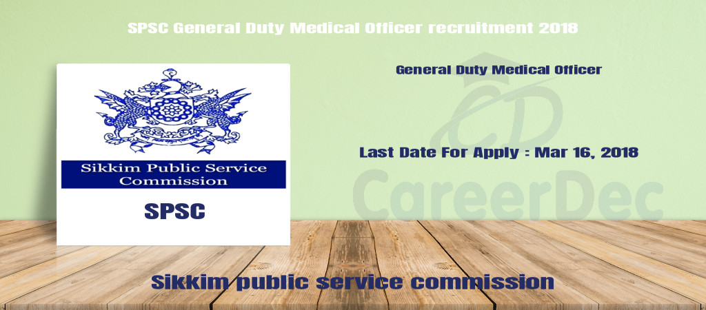 SPSC General Duty Medical Officer recruitment 2018 Cover Image