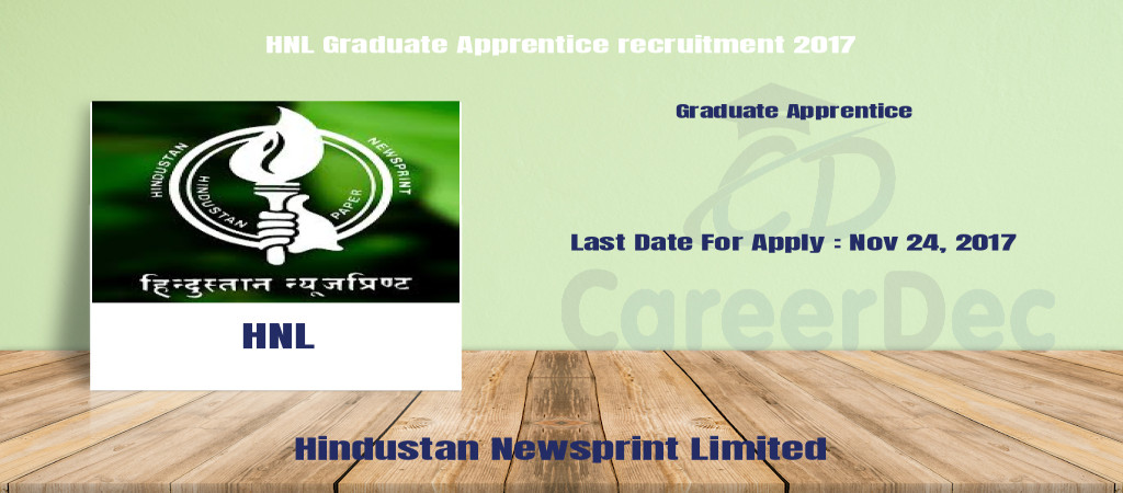 HNL Graduate Apprentice recruitment 2017 Cover Image