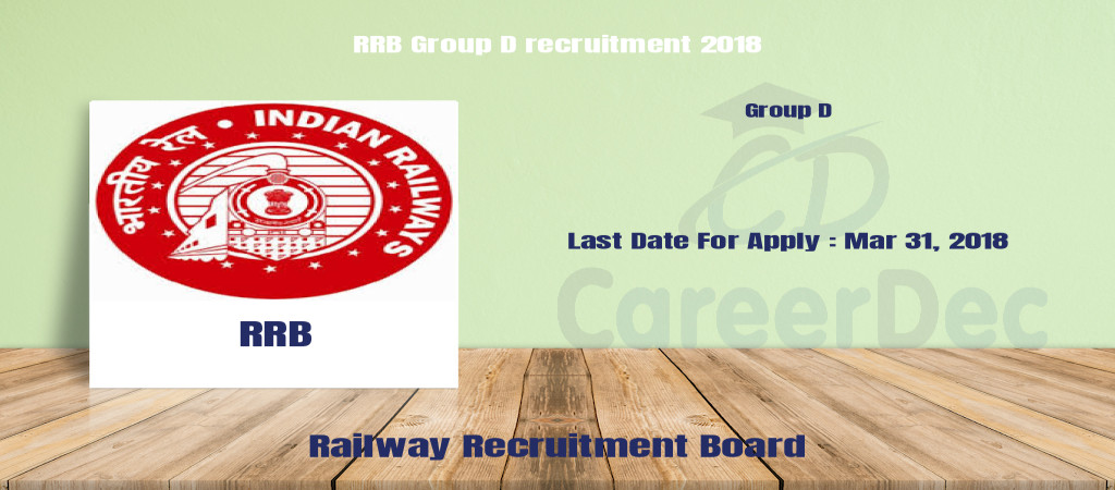 RRB Group D recruitment 2018 Cover Image