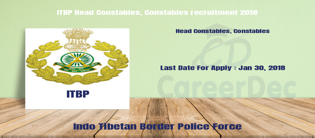 ITBP Head Constables, Constables recruitment 2018 Cover Image
