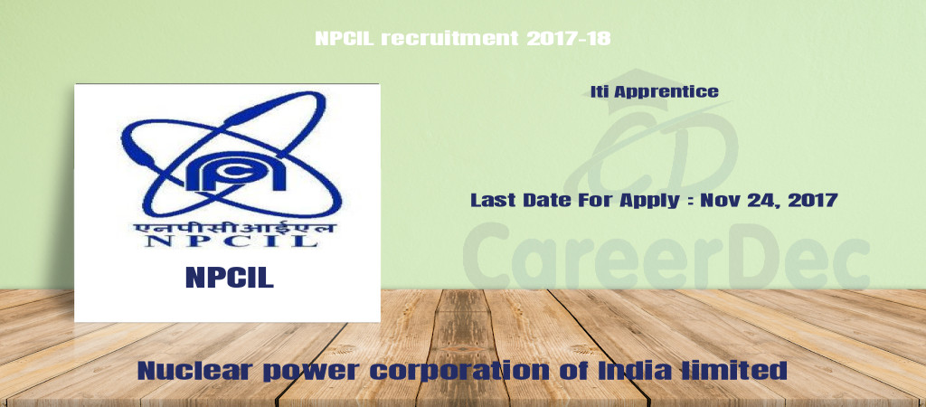 NPCIL recruitment 2017-18 Cover Image