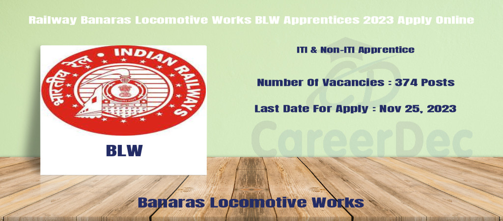 Railway Banaras Locomotive Works BLW Apprentices 2023 Apply Online Cover Image