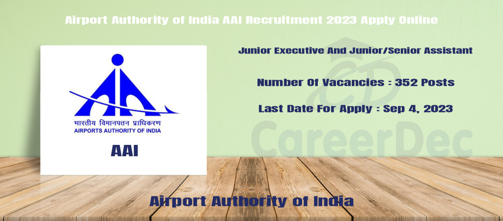 Airport Authority of India AAI Recruitment 2023 Apply Online Cover Image