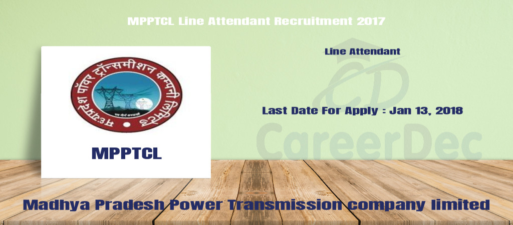 MPPTCL Line Attendant Recruitment 2017 Cover Image