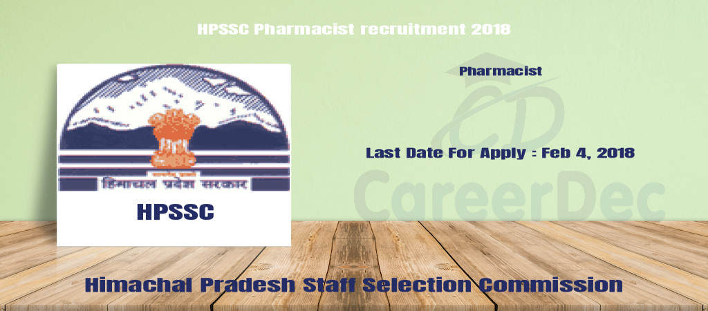 HPSSC Pharmacist recruitment 2018 Cover Image