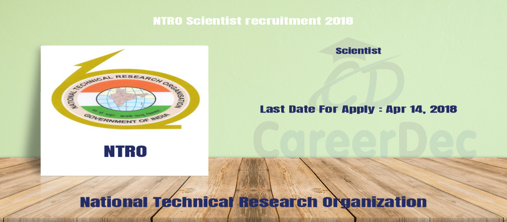 NTRO Scientist recruitment 2018 Cover Image