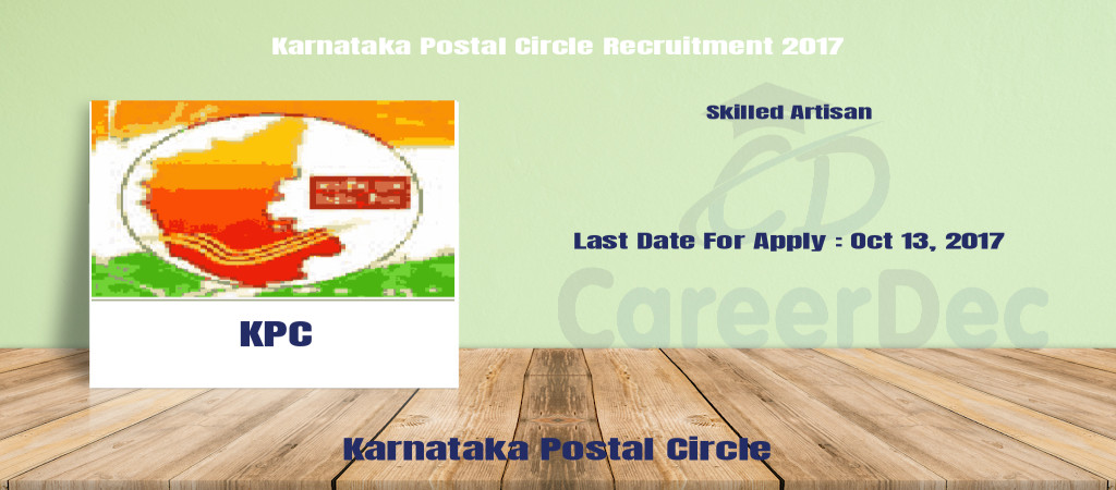 Karnataka Postal Circle Recruitment 2017 Cover Image